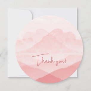 Girly Pink Vielen Dank Feiertagskarte