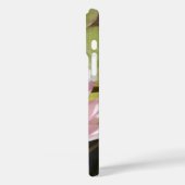 Girly Pink Water Lilie Foto Lily Pads Personalisie Case-Mate iPhone Hülle (Rückseite / Links)
