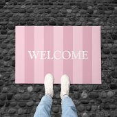 Girly Pink Welcome Mat Fußmatte