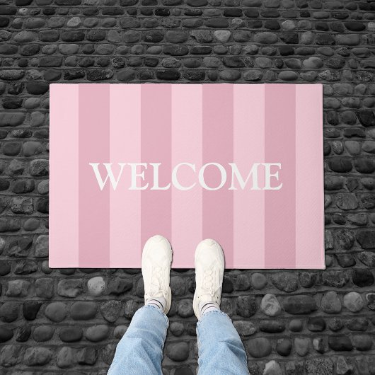 Girly Pink Welcome Mat Fußmatte