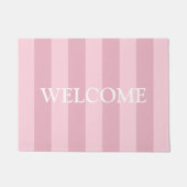 Girly Pink Welcome Mat Fußmatte (Vorderseite)