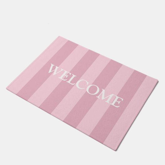 Girly Pink Welcome Mat Fußmatte (Schrägansicht)