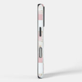 Girly Pink White Chic Squares Case-Mate iPhone Hülle (Rückseite / Rechts)