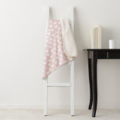 Girly Pink White Hearts Sherpadecke (Beispiel)