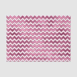 Girly Pink White Zigzag Streifen Seidenpapier