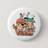 Girly Piraten Button (Vorderseite)