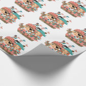 Girly Piraten Geschenkpapier (Ecke)