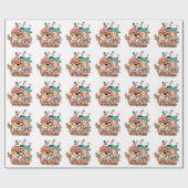 Girly Piraten Geschenkpapier (Flach)