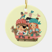 Girly Piraten Keramikornament (Vorne)