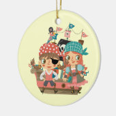 Girly Piraten Keramikornament (Links)