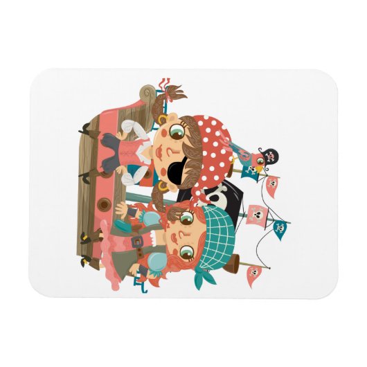 Girly Piraten Magnet (Horizontal)