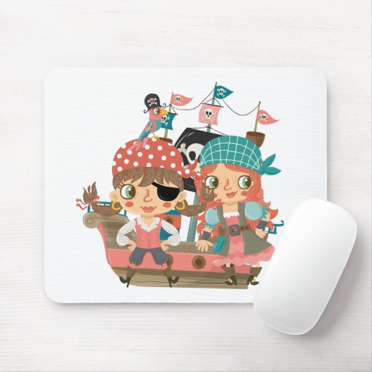 Girly Piraten Mousepad (Mit Mouse)