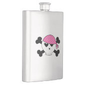 Girly Piraten-Schädel Flachmann (Rechts)