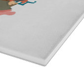 Girly Piraten Schneidebrett (Ecke)