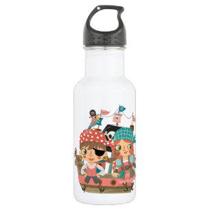 Girly Piraten Trinkflasche