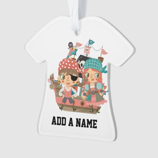 Girly Pirates Ornament (Vorderseite)