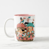 Girly Pirates Zweifarbige Tasse (Links)