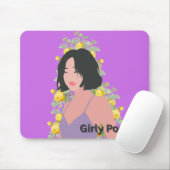 Girly pop Bob mouse pad Mousepad (Mit Mouse)