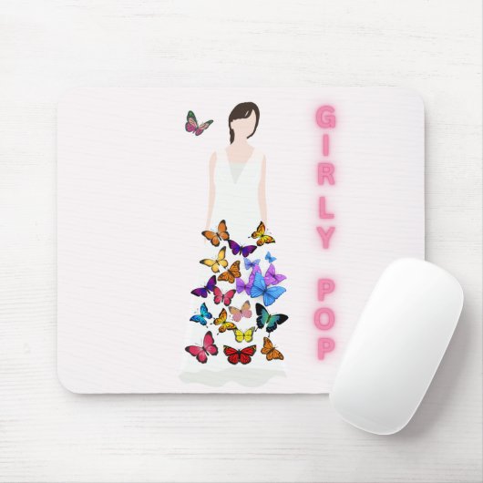 Girly pop butterfly mouse pads mousepad (Mit Mouse)