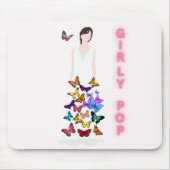 Girly pop butterfly mouse pads mousepad (Vorne)