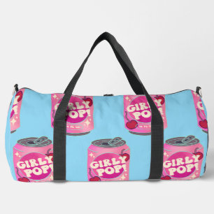 Girly Pop Kirsch-Cola-Dose Retro Y2K Rosa Duffle Bag
