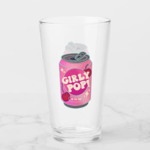 Girly Pop Kirsch-Cola-Dose Retro Y2K Rosa Glas