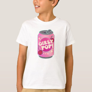 Girly Pop Kirsch-Cola-Dose Retro Y2K Rosa T-Shirt