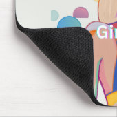Girly pop party girl mouse pad mousepad (Ecke)