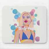 Girly pop party girl mouse pad mousepad (Vorne)