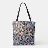 Girly Posh Leopard Print Opal-Tasche Tasche (Rückseite)