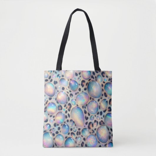 Girly Posh Leopard Print Opal-Tasche Tasche (Vorderseite)