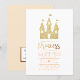 Girly Princess Birthday | Geeignetes Party Einladung