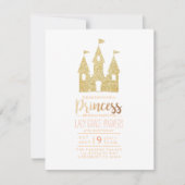 Girly Princess Birthday | Geeignetes Party Einladung (Vorderseite)