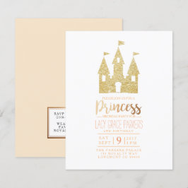 Girly Princess Birthday | Geeignetes Party Einladung
