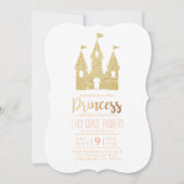 Girly Princess Birthday | Geeignetes Party Einladung (Vorderseite)