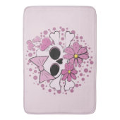 Girly Punk Skull Badematte (Vorderseite Vertikal)