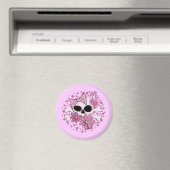 Girly Punk Skull Magnet (In Situ (Geschirrspüler))