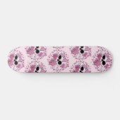 Girly Punk Skull Skateboard (Horizontal)
