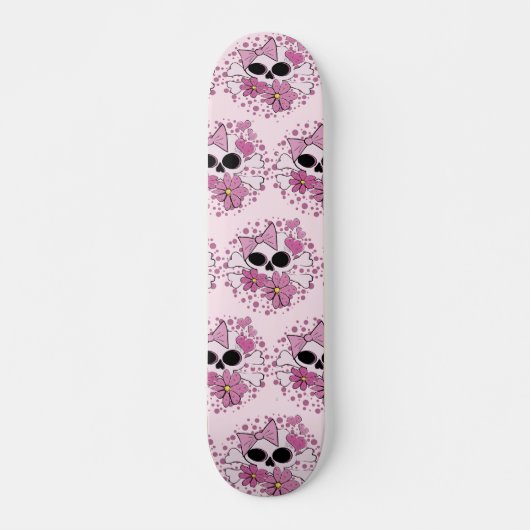 Girly Punk Skull Skateboard (Vorne)