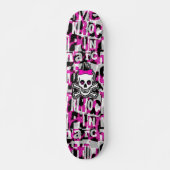 Girly Punk Skull Skateboard (Vorne)