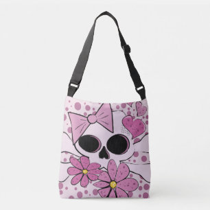 Girly Punk Skull Tragetaschen Mit Langen Trägern