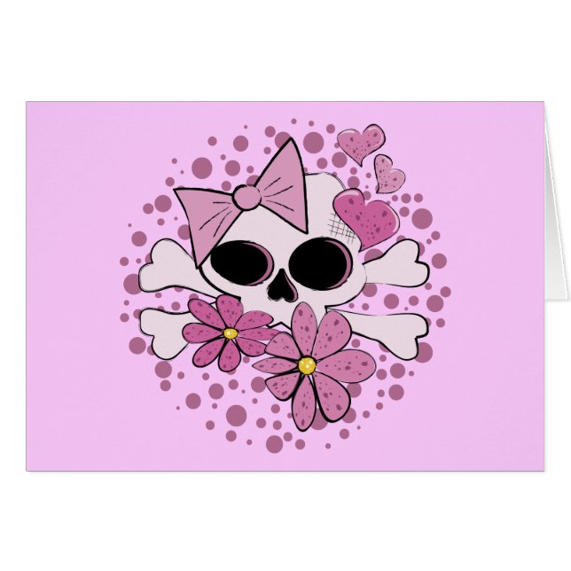 Girly Punkschädel (Vorderseite (Horizontal))