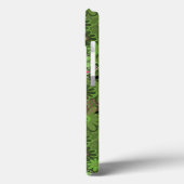 Girly Punkschädel auf Blumen-Camouflagehintergrund Case-Mate iPhone Hülle (Rückseite / Links)