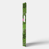 Girly Punkschädel auf Blumen-Camouflagehintergrund Case-Mate iPhone Hülle (Rückseite / Rechts)