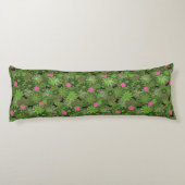 Girly Punkschädel auf Blumen-Camouflagehintergrund Seitenschläferkissen (Rückseite)