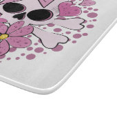 Girly Punkschädel Schneidebrett (Ecke)