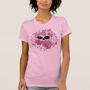 Girly Punkschädel T-Shirt
