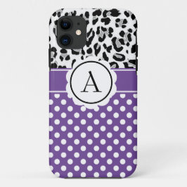 Girly-Punkte und Tiere drucken Monogramm Case-Mate Case-Mate iPhone Hülle