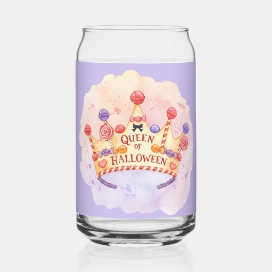 Girly Queen of Halloween Dosenglas (Vorderseite)
