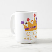 Girly Queen of Halloween Kaffeetasse (Vorderseite Links)